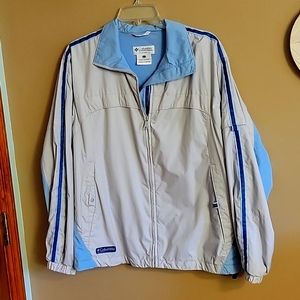 3/$20 Columbia lined jacket Sz L blue